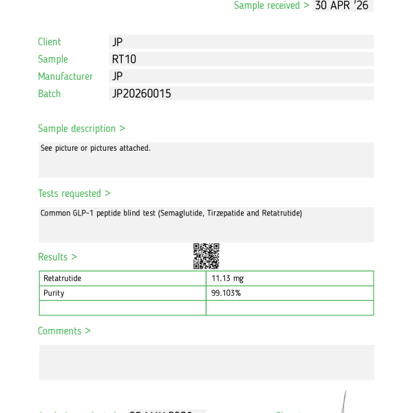 Retatrutide 10-Vial Bulk Kit RT wholesale 10-vial research kit product view 11