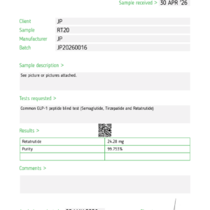 Retatrutide Single Vial metabolic signaling research product product view 4
