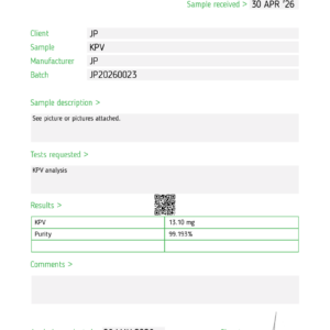 KPV wholesale 10-vial research kit product view 3