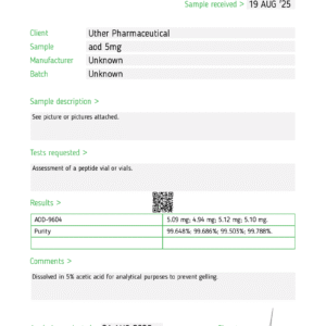 AOD-9604 5mg wholesale 10-vial research kit product view 3