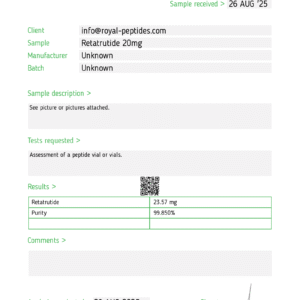 Retatrutide Single Vial metabolic signaling research product product view 11
