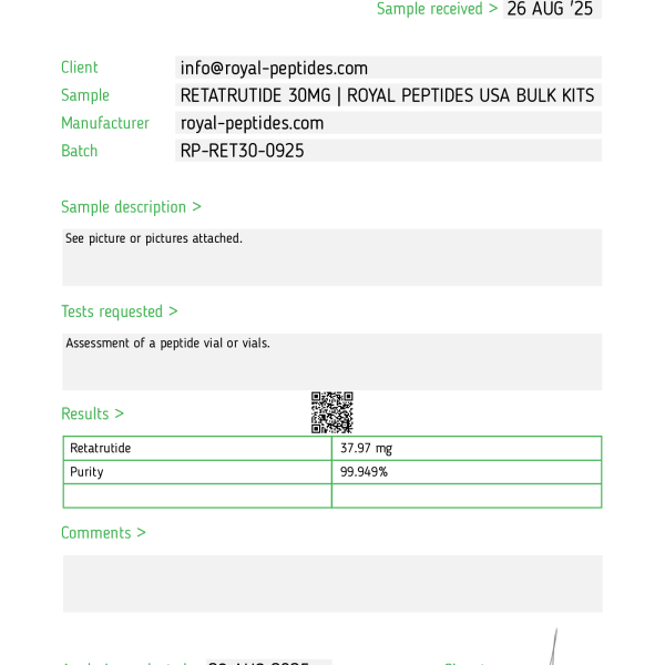 Retatrutide 10-Vial Bulk Kit RT wholesale 10-vial research kit product view 18
