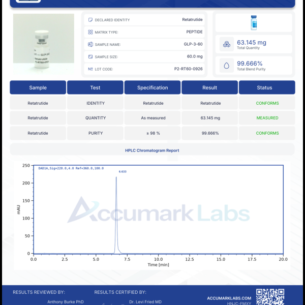 Retatrutide 10-Vial Bulk Kit RT wholesale 10-vial research kit product view 4