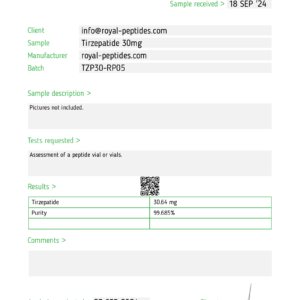 Tirzepatide 10-Vial Bulk Kit TR wholesale 10-vial research kit product view 10