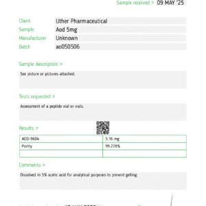 AOD-9604 5mg wholesale 10-vial research kit product view 4