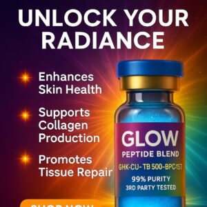 GLOW 70mg GTB Blend wholesale 10-vial research kit product view 7