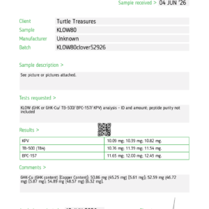KLOW 80mg Peptide Blend wholesale 10-vial research kit product view 4