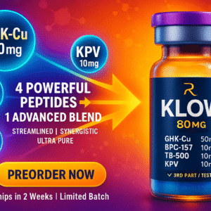 KLOW 80mg Peptide Blend wholesale 10-vial research kit product view 12