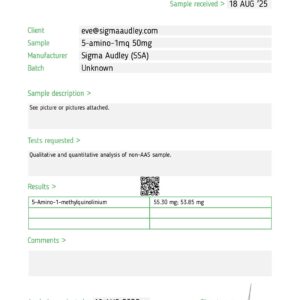 5-AMINO-1MQ 50mg wholesale 10-vial research kit product view 7