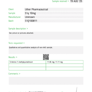 5-AMINO-1MQ 50mg wholesale 10-vial research kit product view 5