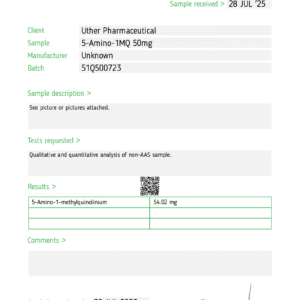 5-AMINO-1MQ 50mg wholesale 10-vial research kit product view 6