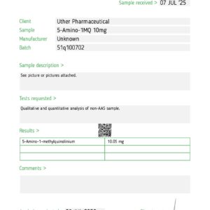 5-AMINO-1MQ 50mg wholesale 10-vial research kit product view 8