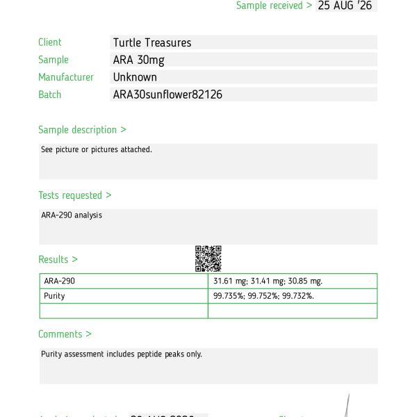 ARA-290 Peptide (Cibinetide) repair-pathway research product product view 3