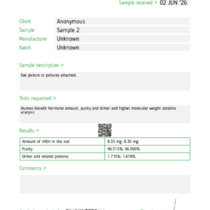 HGH 191AA (Somatropin) Kit wholesale 10-vial research kit product view 4