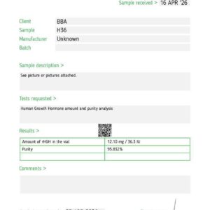 HGH 191AA (Somatropin) Kit wholesale 10-vial research kit product view 8