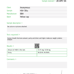 HGH 191AA (Somatropin) Kit wholesale 10-vial research kit product view 5